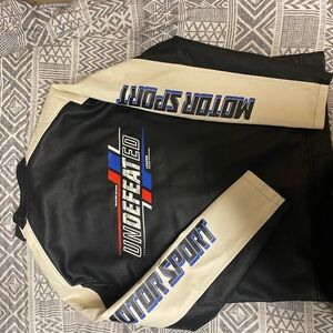 Black and Cream Motorsport Jacket